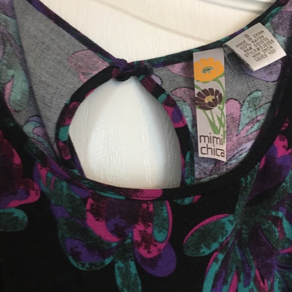 Short Sleeve Tunic Dress Pockets - Picture 2 of 4